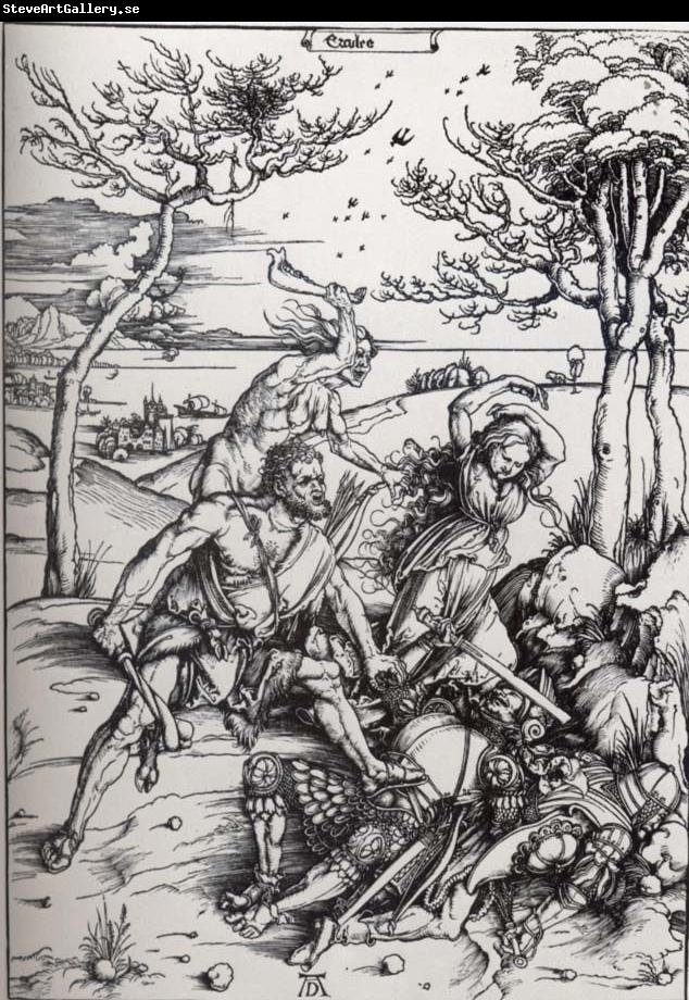 Albrecht Durer Hercules Killing the Molionides